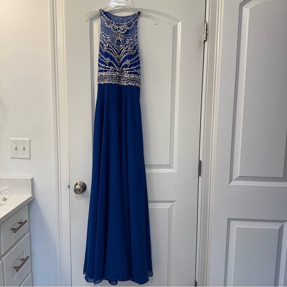 Elegant Blue Prom Dress